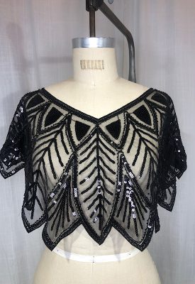 la boudoir miami vintage inspired 1920s black sequin capelet (2)