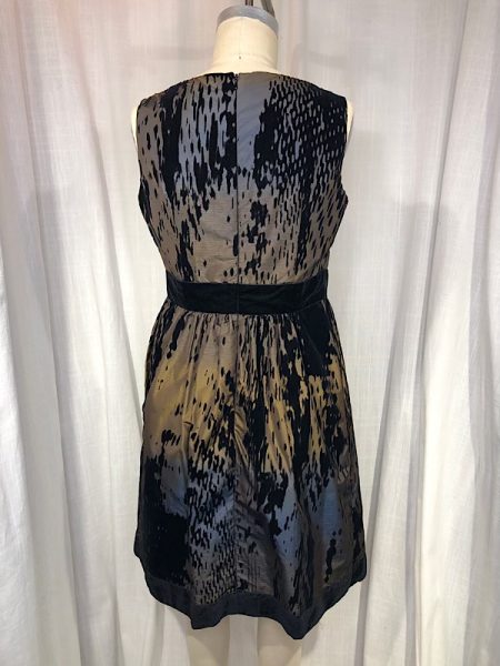 la boudoir miami vintage inspired 1960s carmen marc valvo irridescent penne velvet cocktail dress (1)